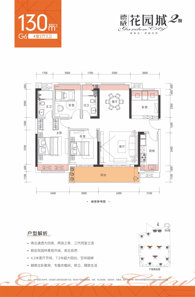 德威花园城4居室