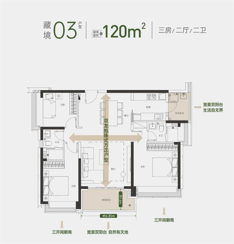 方直珑樾山 1 2 0 平米