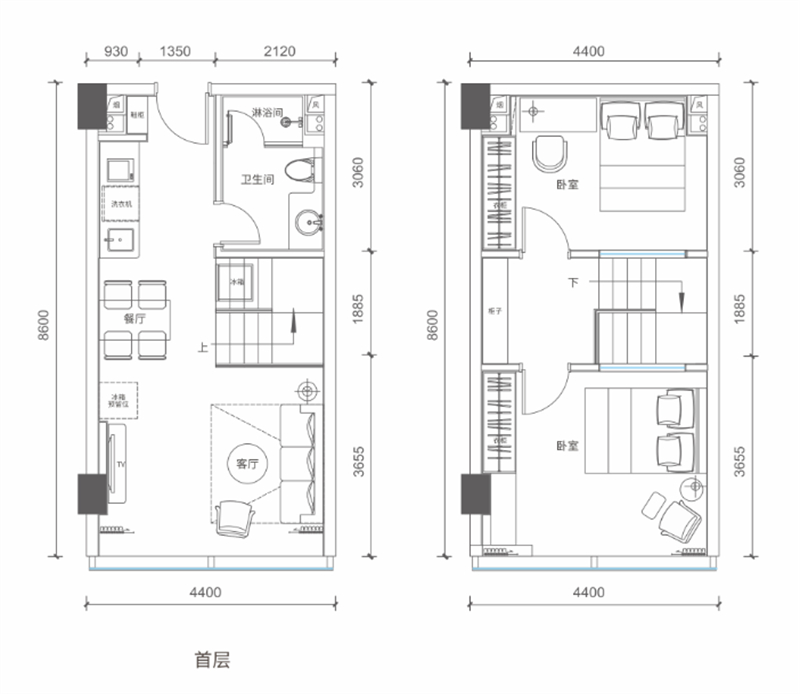 壹号公馆2期  4 3 平米