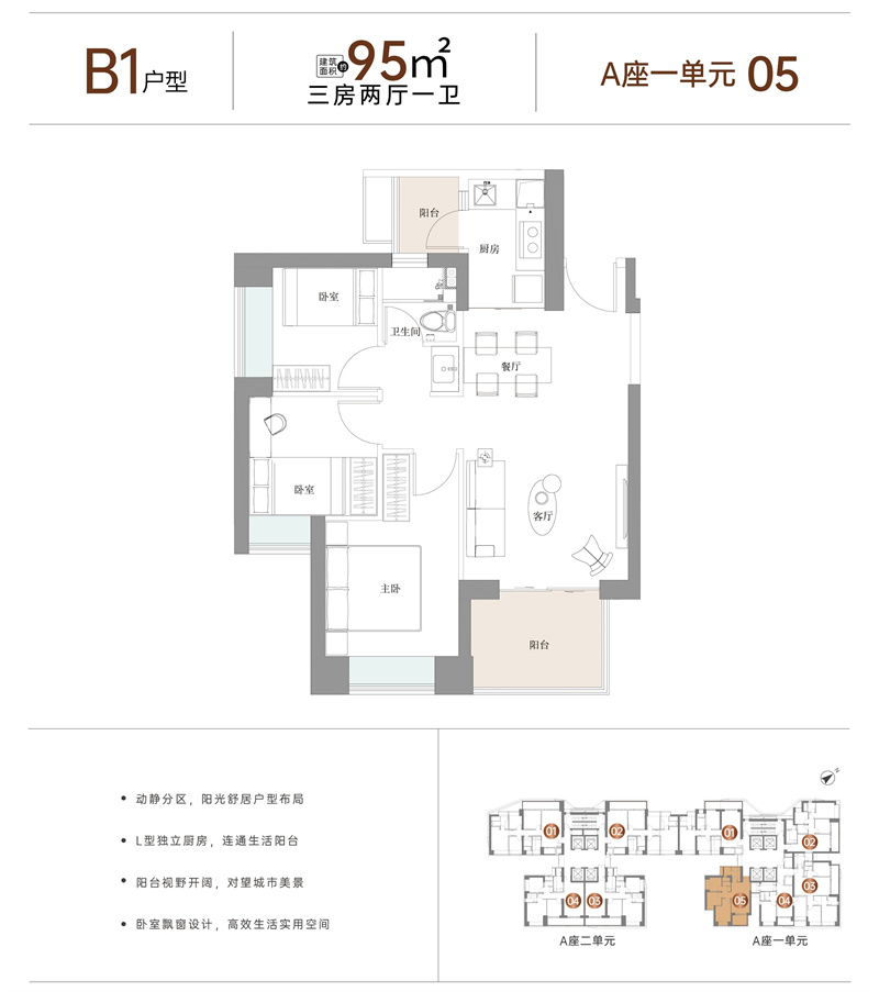凌云华府  9 6 平米
